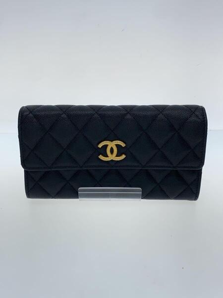 CHANEL(シャネル) / 長財布/レザー/BLK/メンズ | 中古品の販売・通販