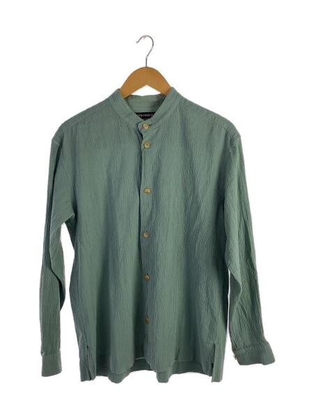 ISSEY MIYAKE MEN イッセイミヤケ シワ加工 バンドカラーシャツ