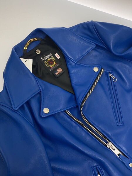 Schott(ショット) / ショット/ダブルライダースジャケット/34/羊革/BLU