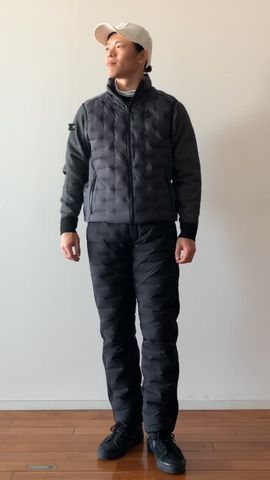MEN'S BIRDS EYE LOGO CREWNECK KNIT（メンズ バーズアイ ロゴ クール