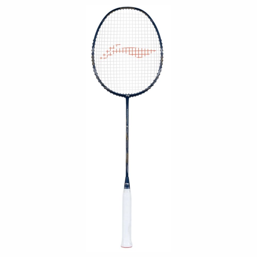 LI-NING Turbo Charging Z Boost Badminton Racquet (Navy/Silver, Strung)