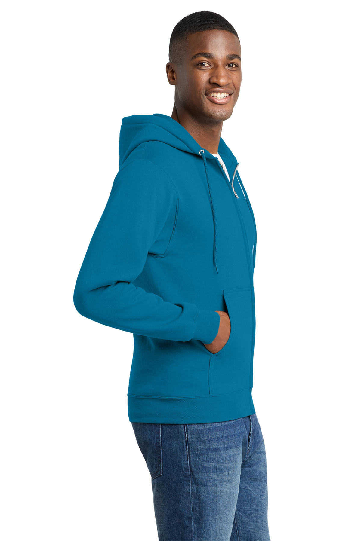 Port & Co Core Fleece Full-Zip Hooded Sweatshirt | Product | Port