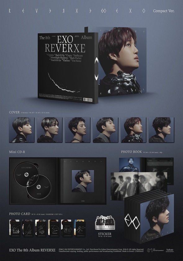 EXO 韓国8枚目のフルアルバム『REVERXE』2026年1月リリース！ - TOWER
