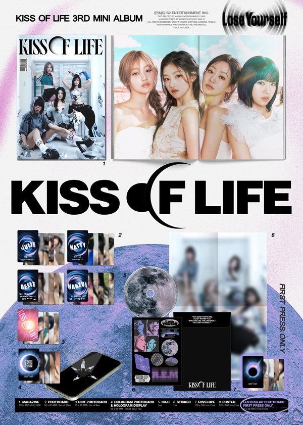 KISS OF LIFE サードミニアルバム『Lose Yourself』2024年10月リリース