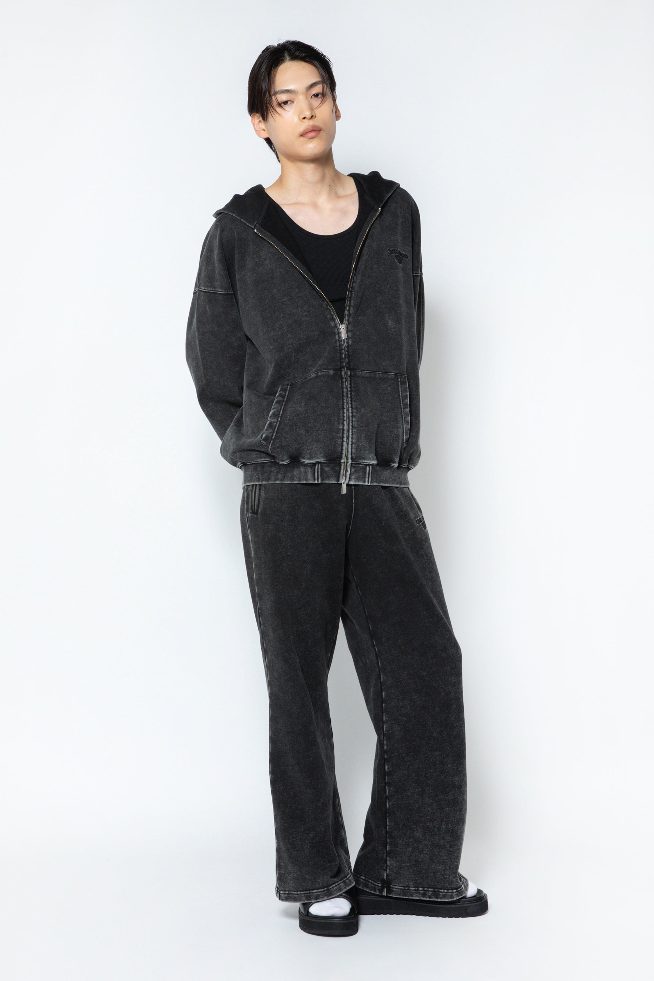 CDL Acid Wash Zip Hoodie – CDL TOKYO