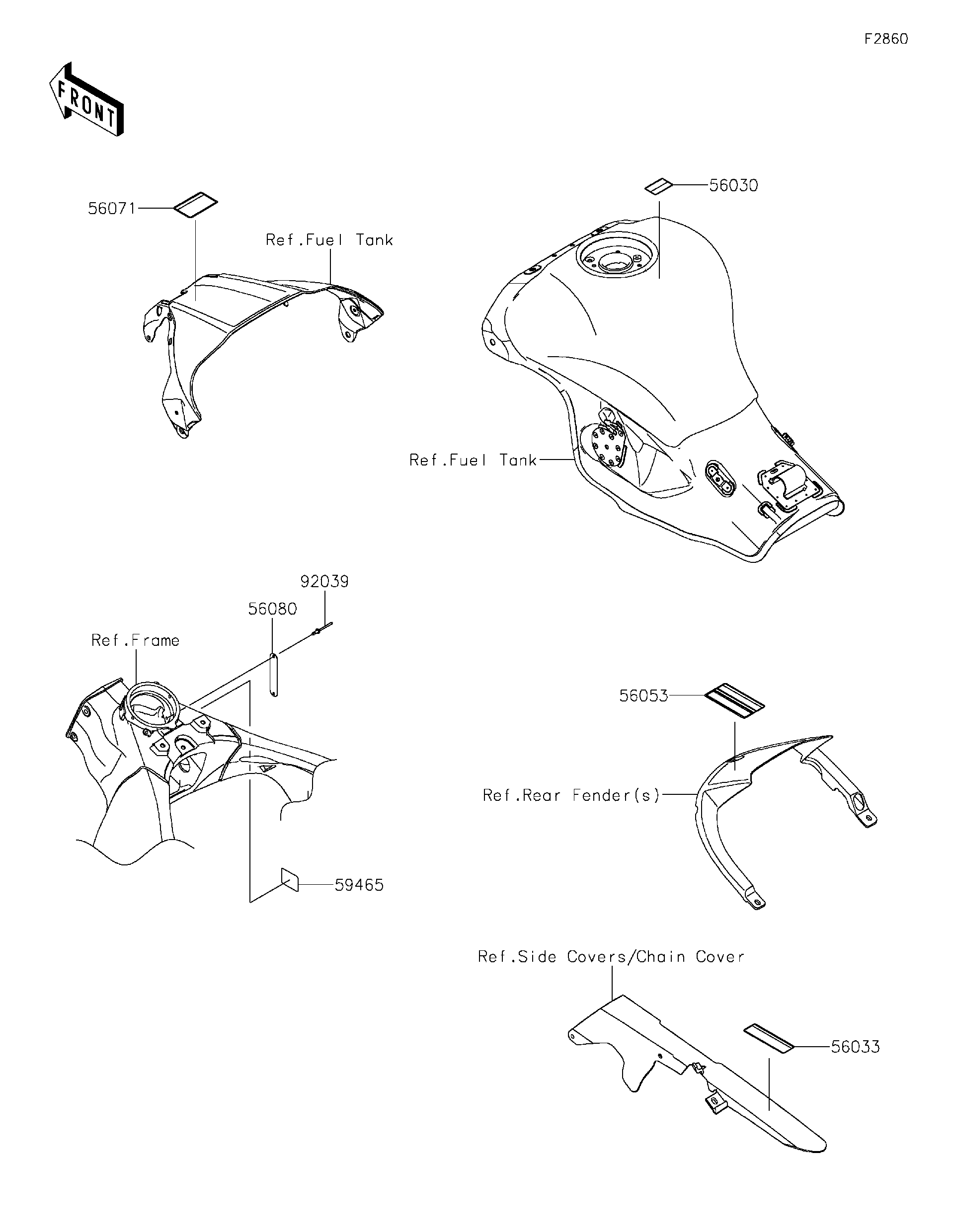 2023 Kawasaki Ninja® ZX-10R (ZX1002MPFAL) Labels Motorcycles Parts
