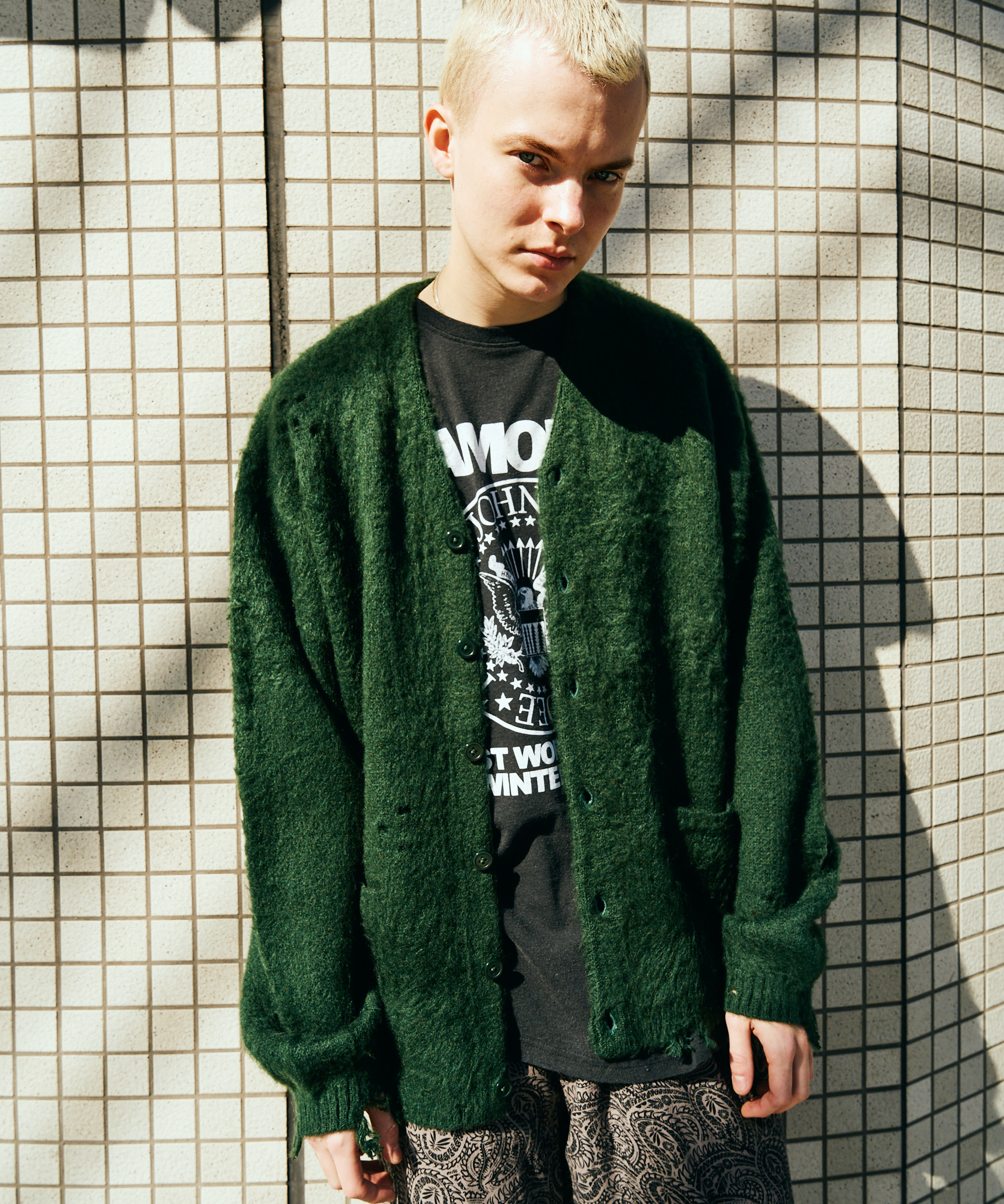 TOWNCRAFT / DAMAGED SOLID SHAGGY CARDIGAN【C.E.L.STORE Exclusive