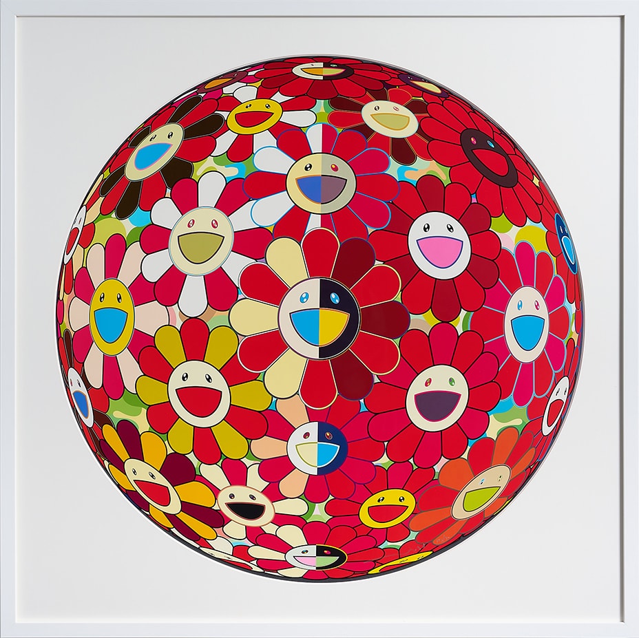 村上 隆 Takashi Murakami フラワーボール レッド (3D) 魔笛 | ONLINE