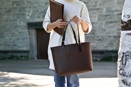 SOMES GE-03 トートバッグ（M）（ブラウン） [北海道 砂川市 12260210