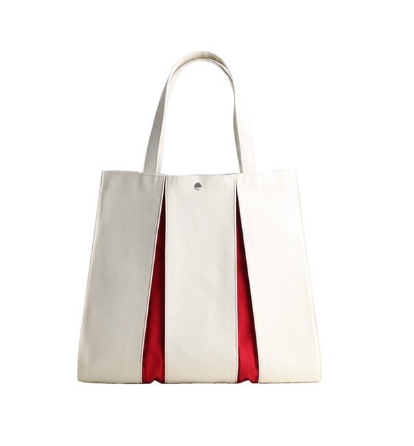 KOSHO ougi Extra Large Canvas Tote Bag with snap button LH-B