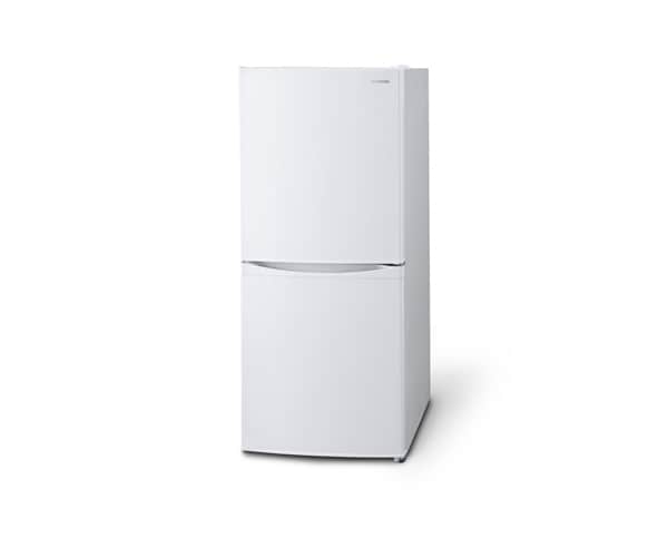 アイリスオーヤマの冷蔵庫 IRSD-14Aは電子レンジが置ける耐熱天板