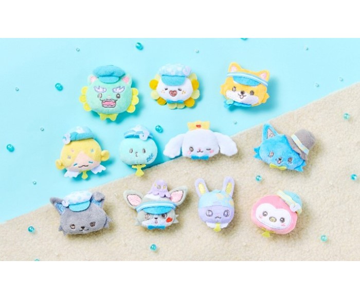 ミャクミャク」×「サンリオキャラクターズ」クリアカラーキーホルダー