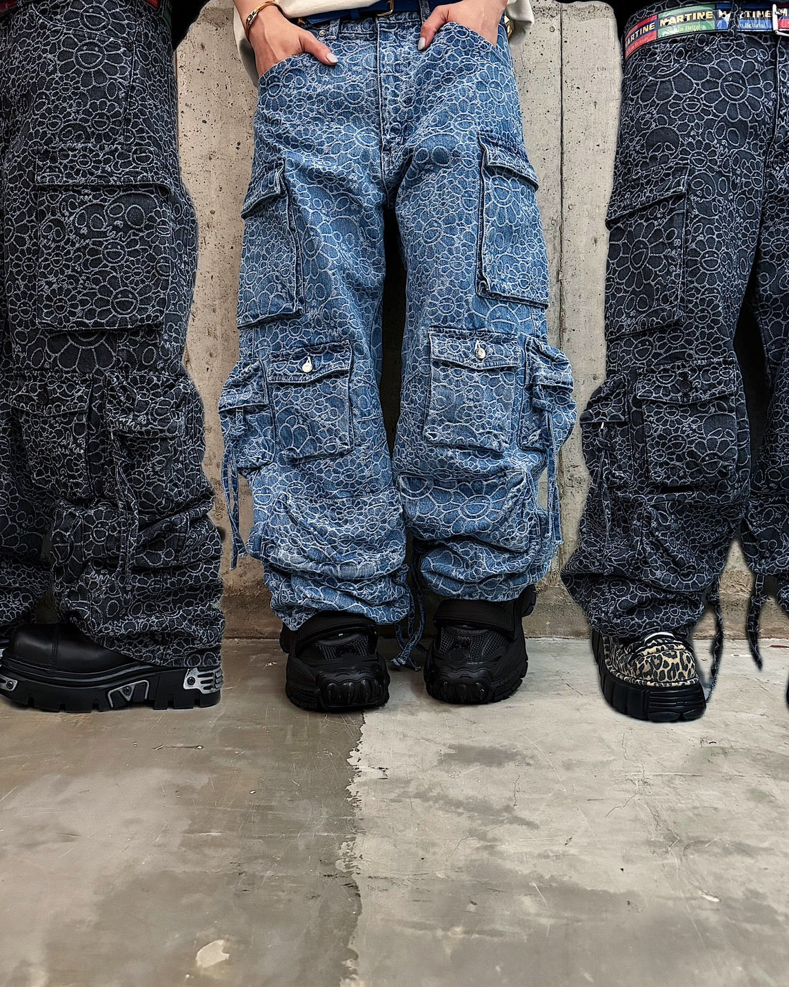 Takashi Murakami / kaikai kiki】 New denim cargo pants will be