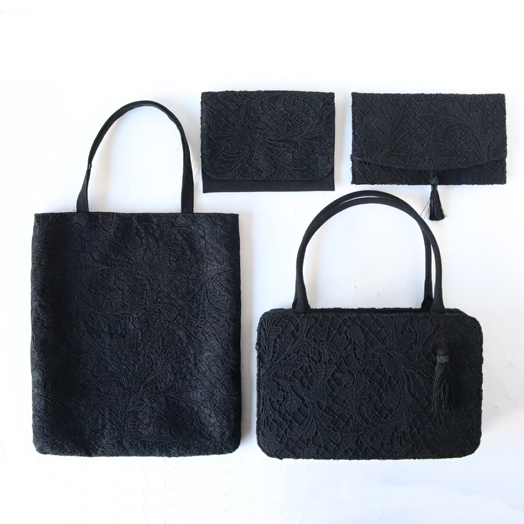 ブラックフォーマル/袱紗（マリンバレース） | 横浜元町 近沢レース店