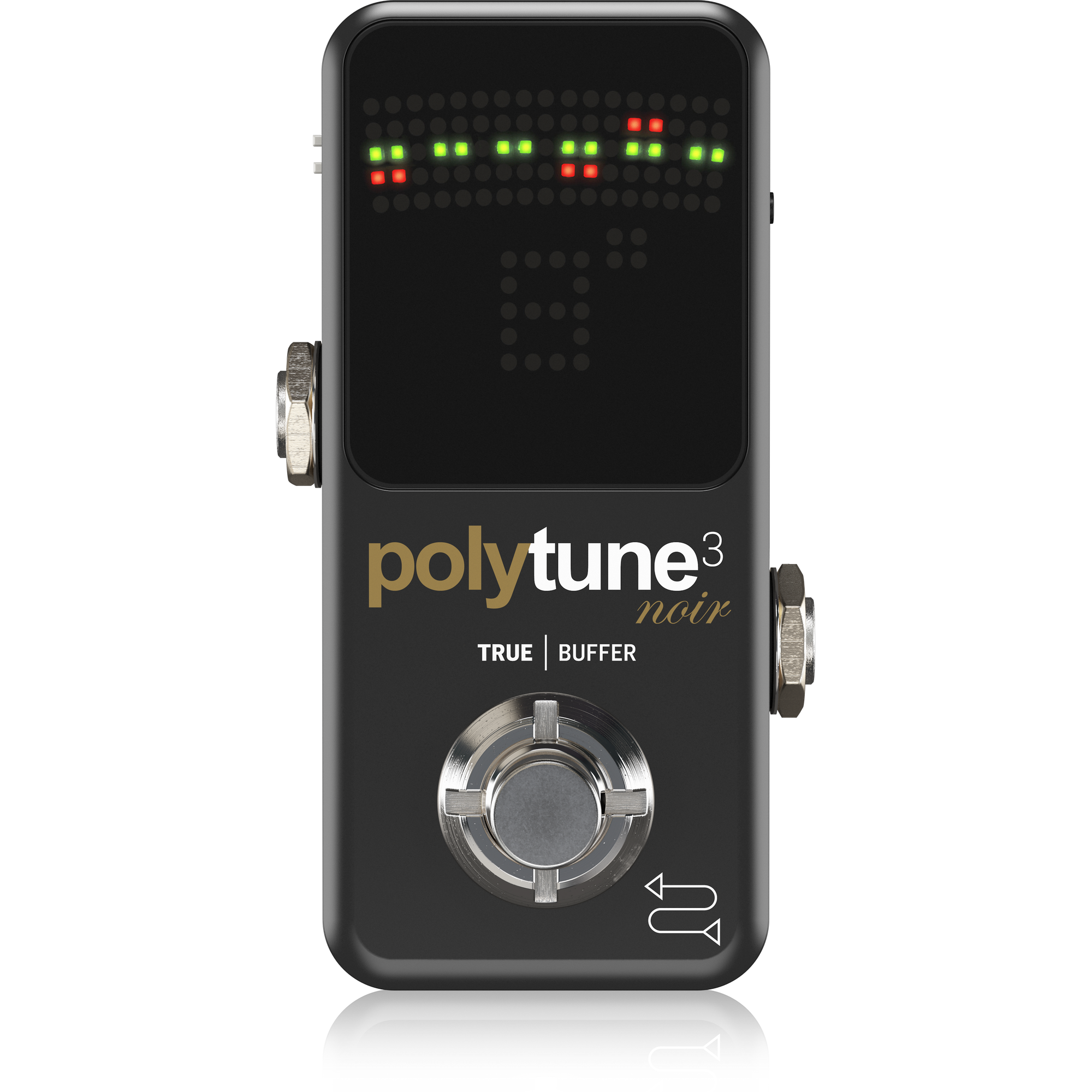 TC Electronic POLYTUNE 3 NOIR Ultra-Compact Polyphonic Tuner with