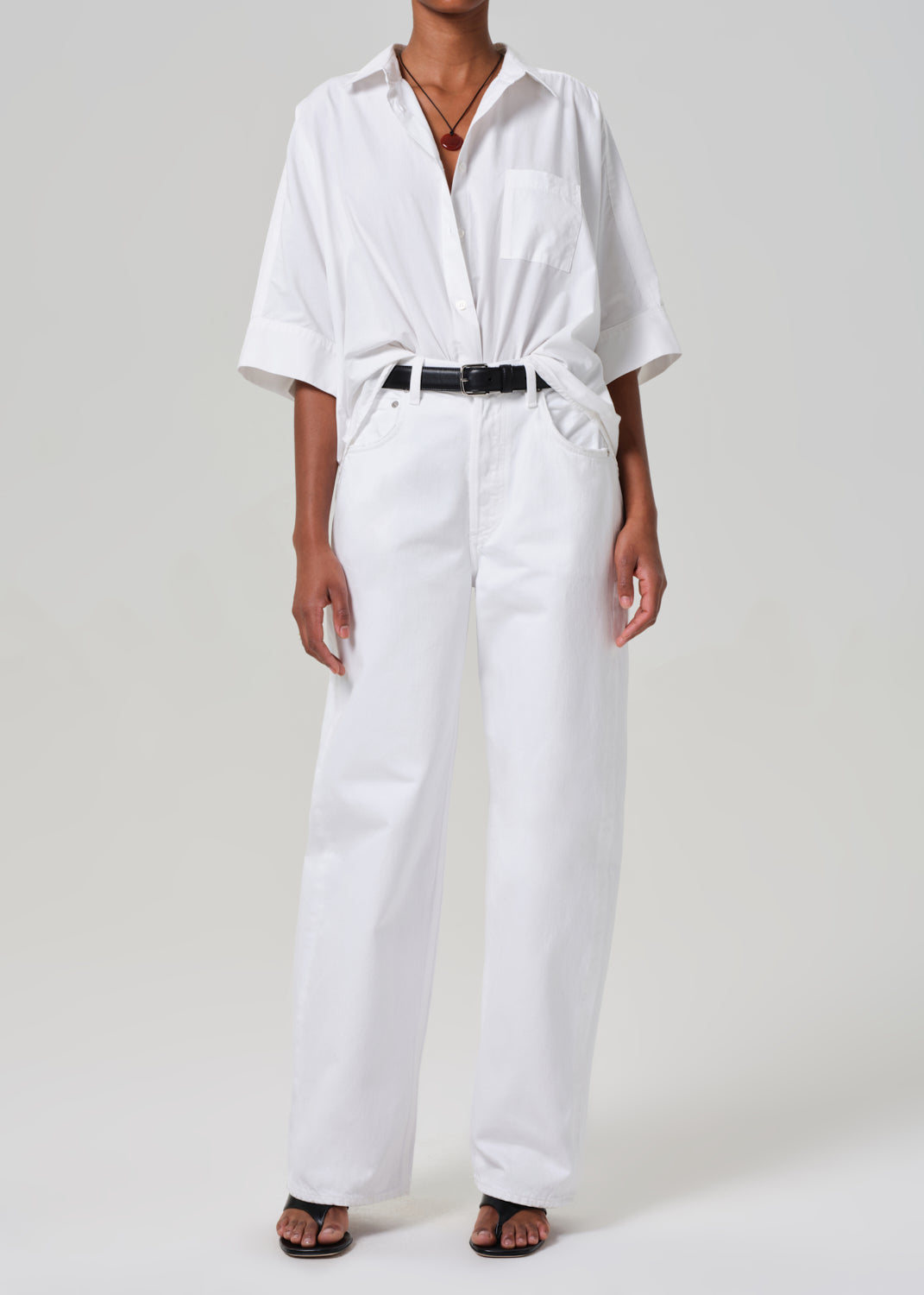 Claire Origami Shirt in Optic White – Citizens of Humanity