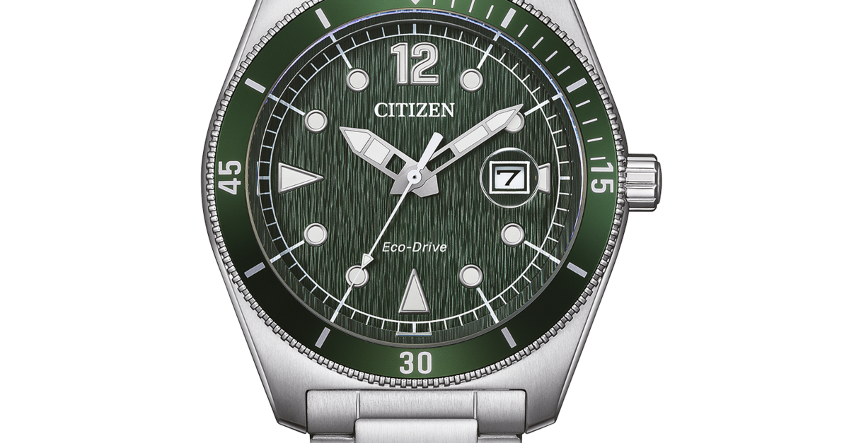 AW1880-55X Male Stainless steel green ⌀ 43mm Citizen Onlineshop