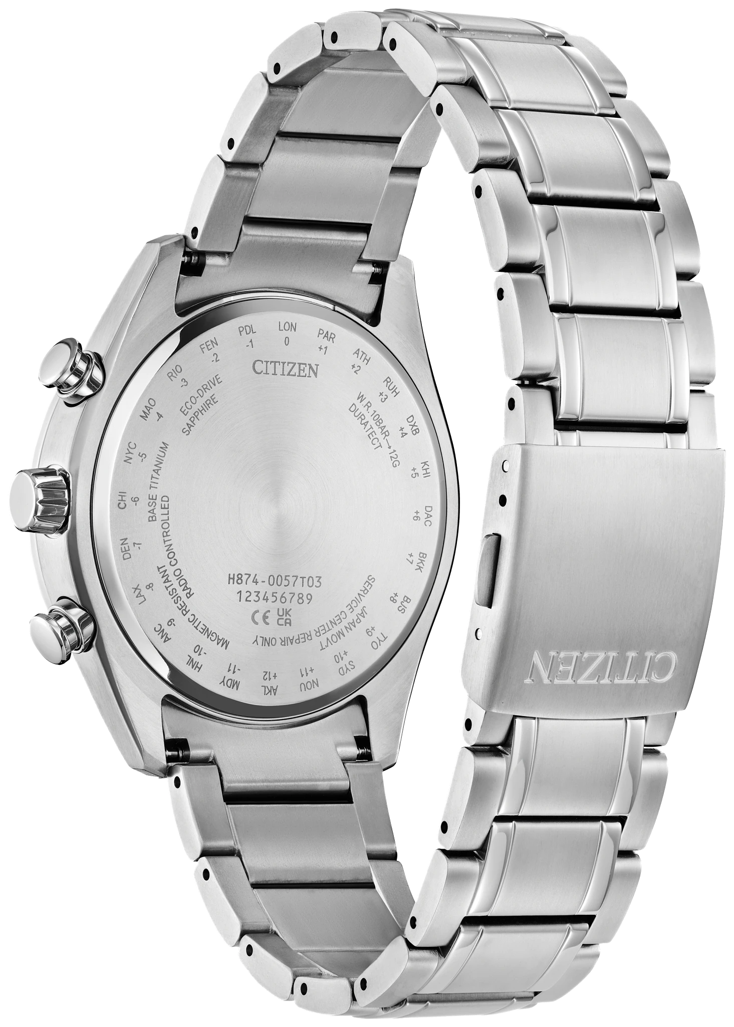 Tsuki-yomi A-T Blue Dial Super Titanium Bracelet BY1010-57L | CITIZEN