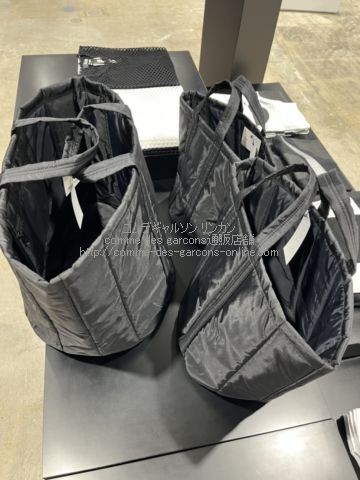 ブラック コムデギャルソン×ポーター 中わた ナイロン トートバッグ