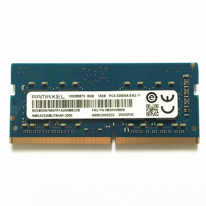 RAMAXEL DDR4 8GB 3200 RAM 8GB 1RX8 PC4-3200A-SA2-11 ddr4 3200mhz