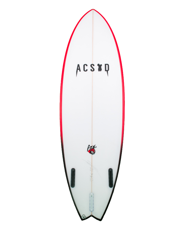 Surfboard | ACSOD White Ferrari 3-6 ft | Boardcave Australia