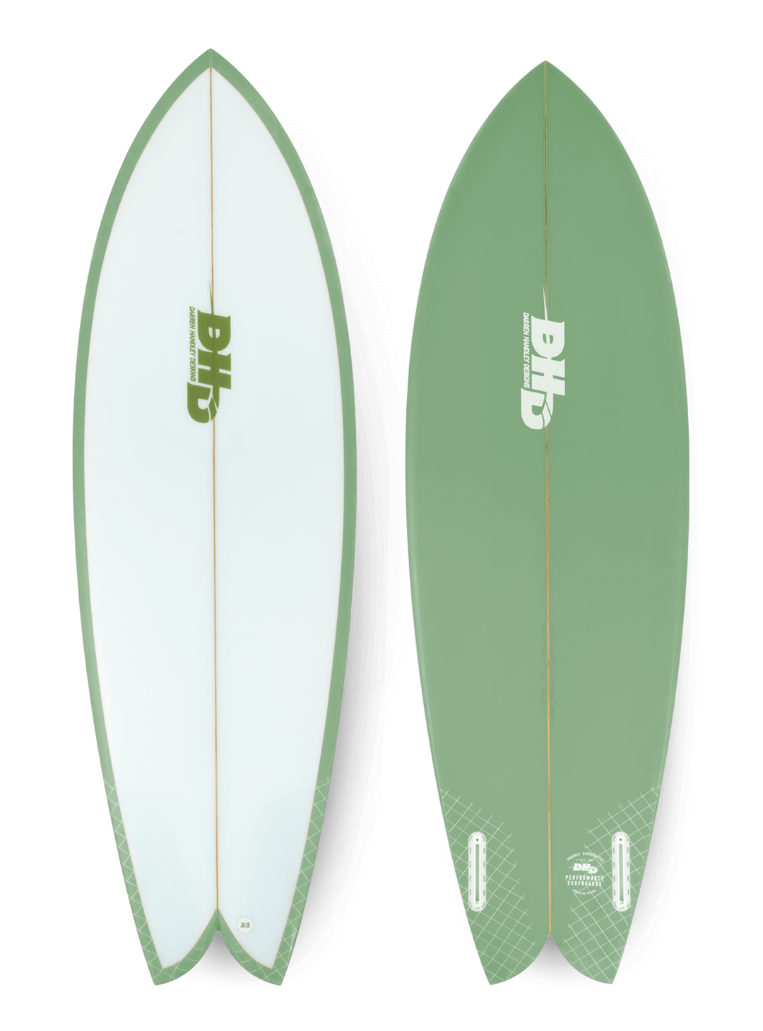Buy the DHD Mini Twin 5ft 10in Rust Surfboard Online Now
