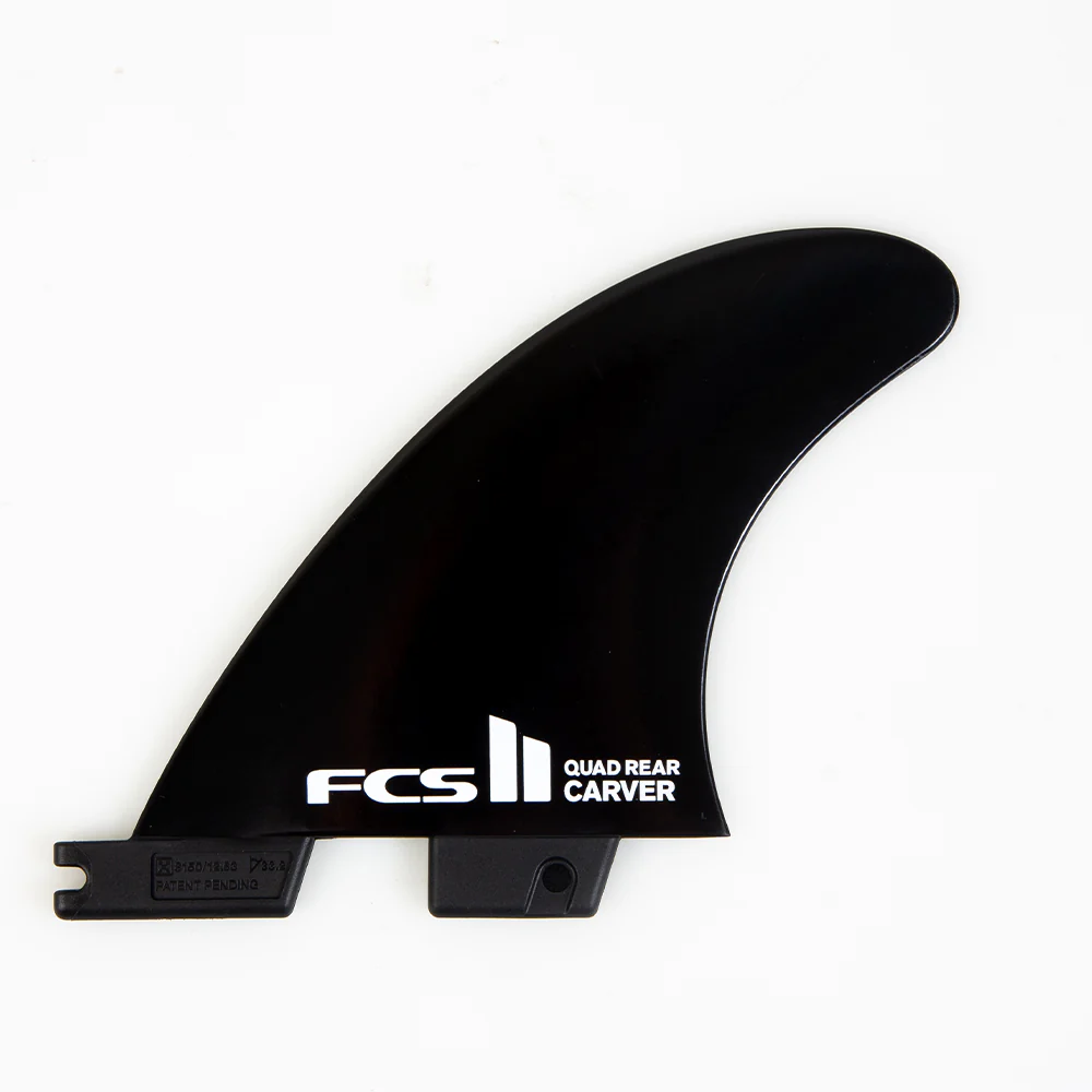 Buy the FCS II Carver Quad Rear Fins Medium Black Online Now