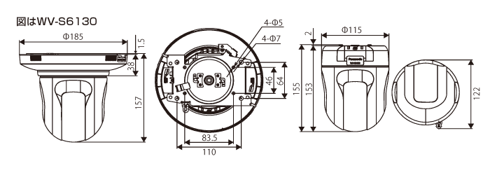 WV-S6130 [生産完了品]/ WV-S6110 [生産完了品] - ネットワークカメラ