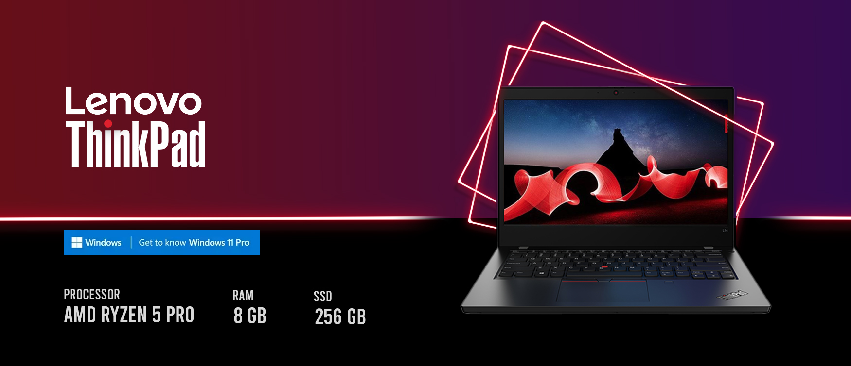 Lenovo ThinkPad X13 AMD Ryzen 5 PRO Laptop - 20UGS48305