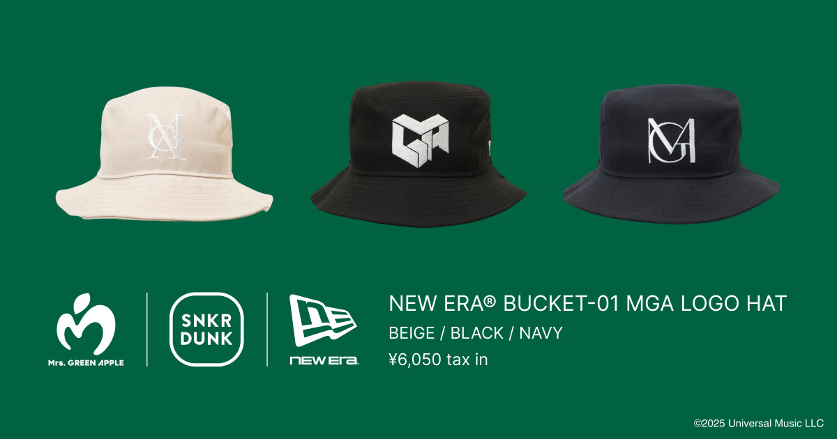 Mrs. GREEN APPLE、限定「NEW ERA」キャップ＆ハット抽選販売＆特典も