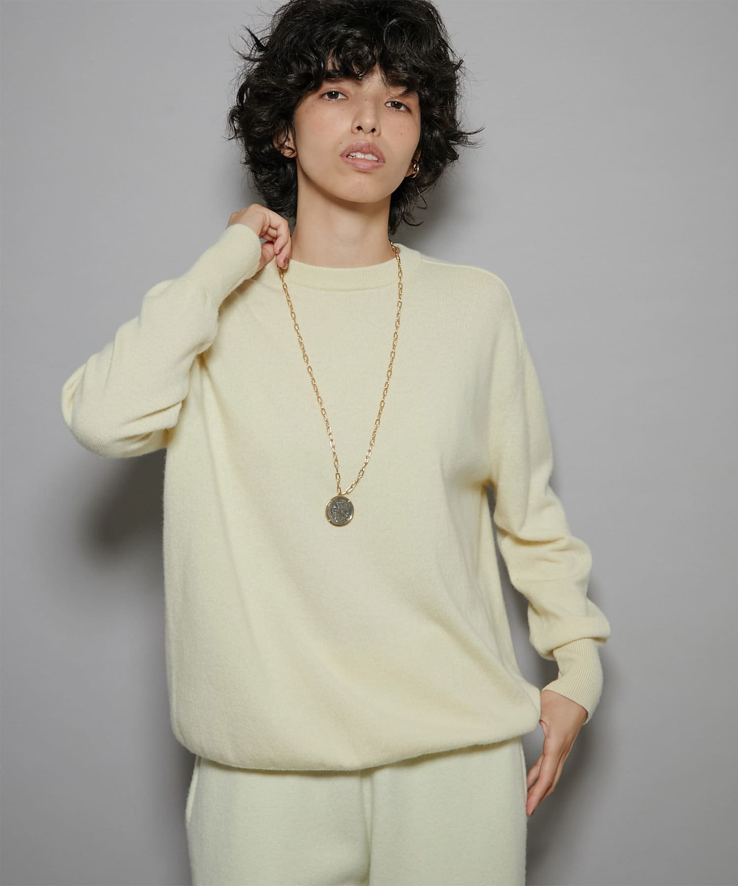 GEMINI】カシミヤクルーネックプルオーバー | Whim Gazette(ウィム