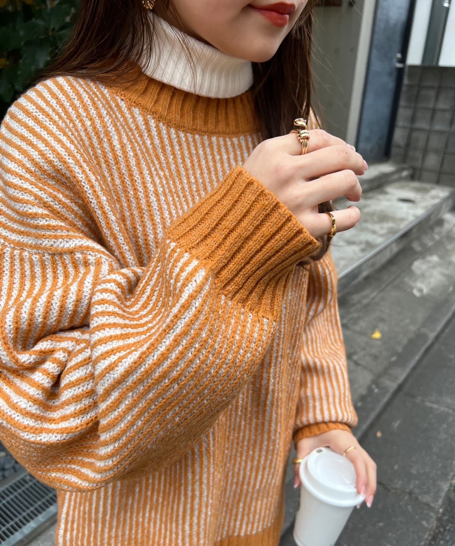 NUNIFE】 ストライプニット | NICE CLAUP / OLIVE des OLIVE OUTLET