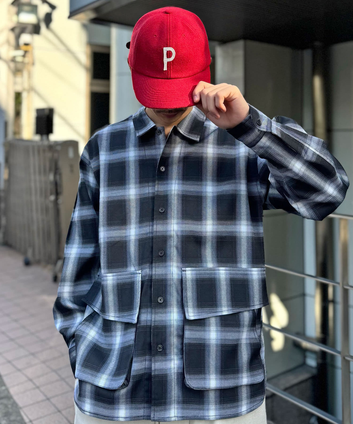 平成エモ】BIGポケットチェックシャツ | CIAOPANIC(チャオパニック