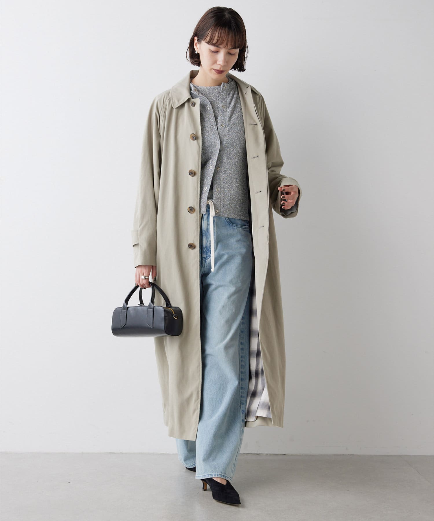 ステンカラ－ロングコート | Whim Gazette(ウィム ガゼット)レディース