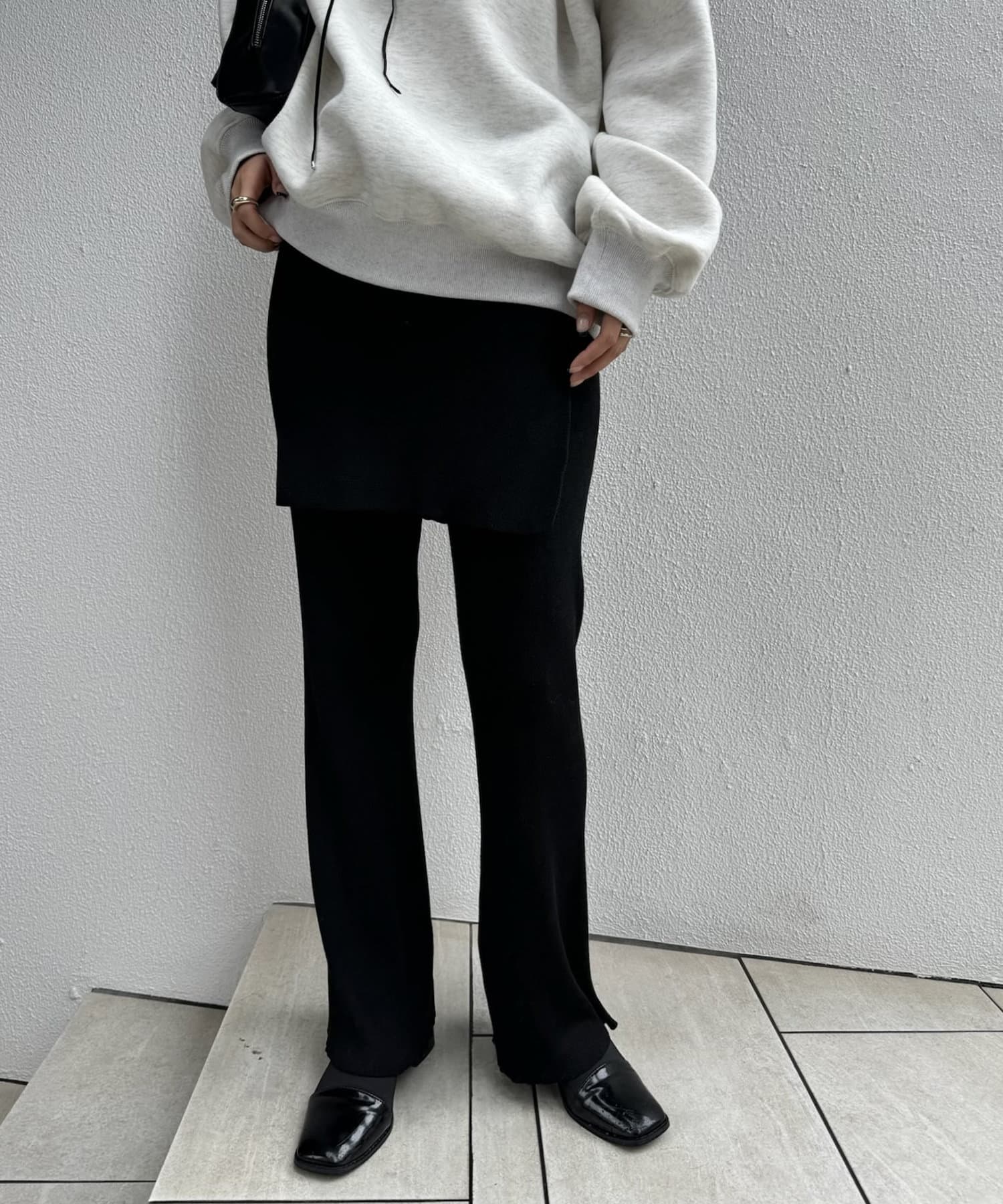 mline]レイヤードニットパンツ | mystic(ミスティック)レディース