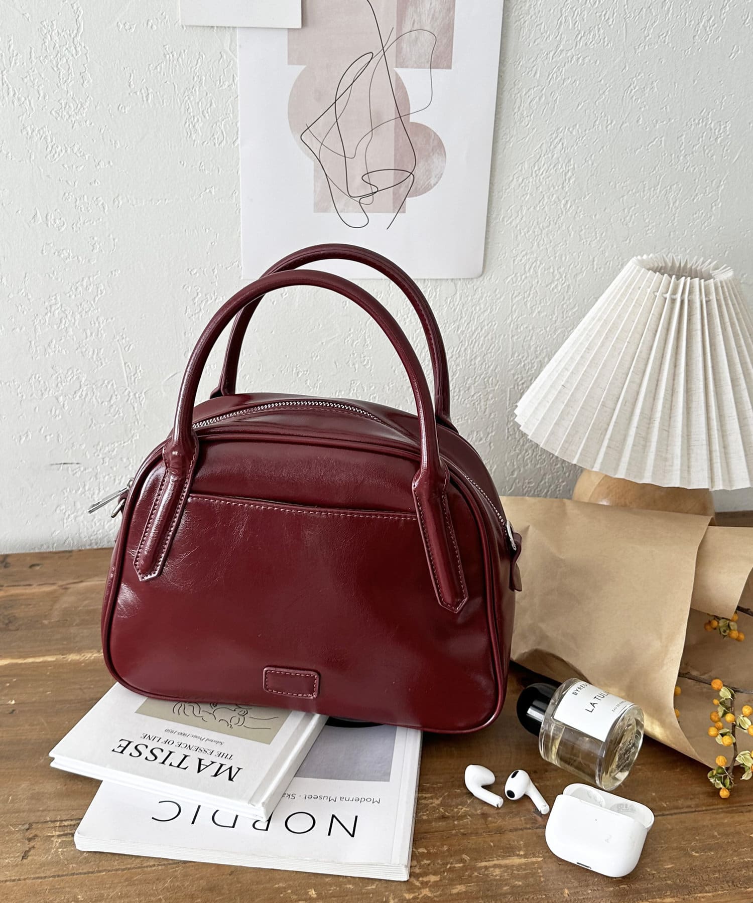 収納力抜群！/ 500mlペットボトル・長財布も収納可能◎】ヴィンテージ