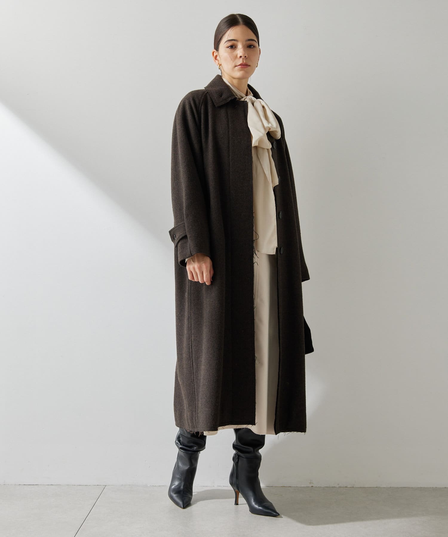 ヘリンボーン ステンカラーコート | Whim Gazette(ウィム ガゼット