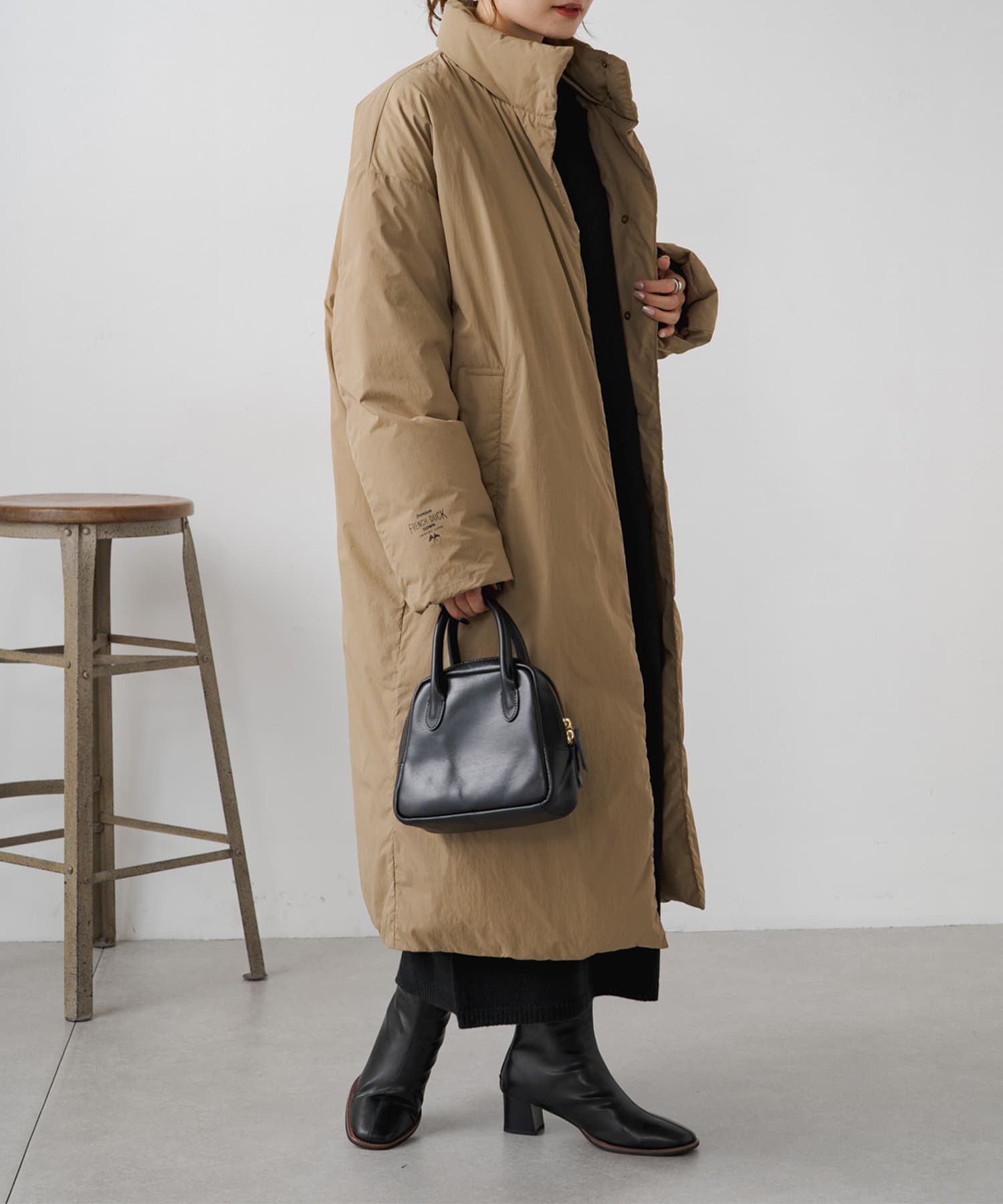 フレンチダックダウンスタンドコート | PUAL CE CIN(ピュアルセシン