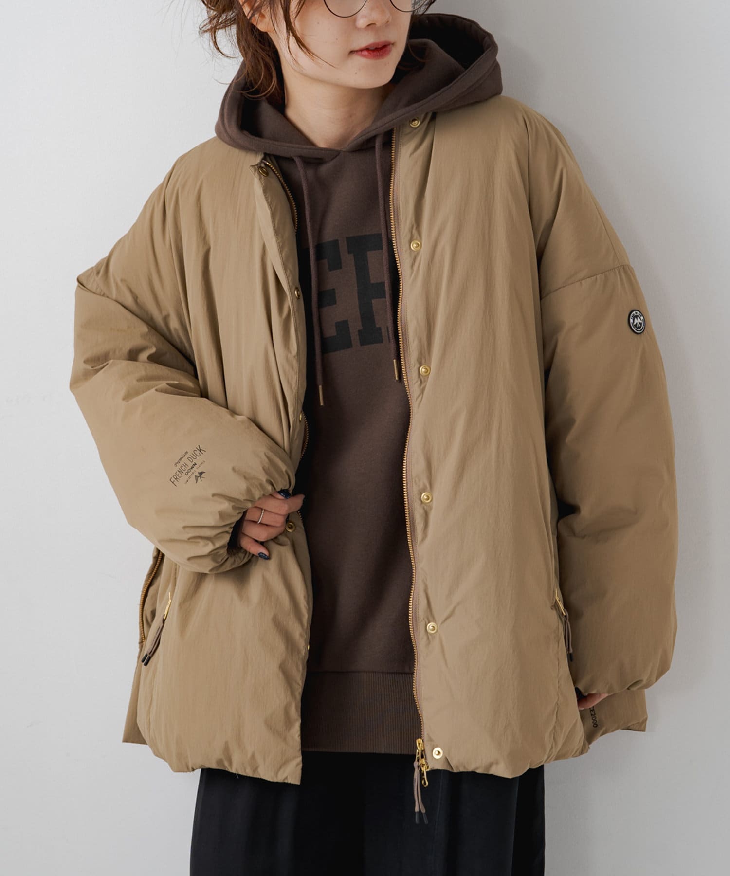 フレンチダックダウンサイドジップジャケット | PUAL CE CIN