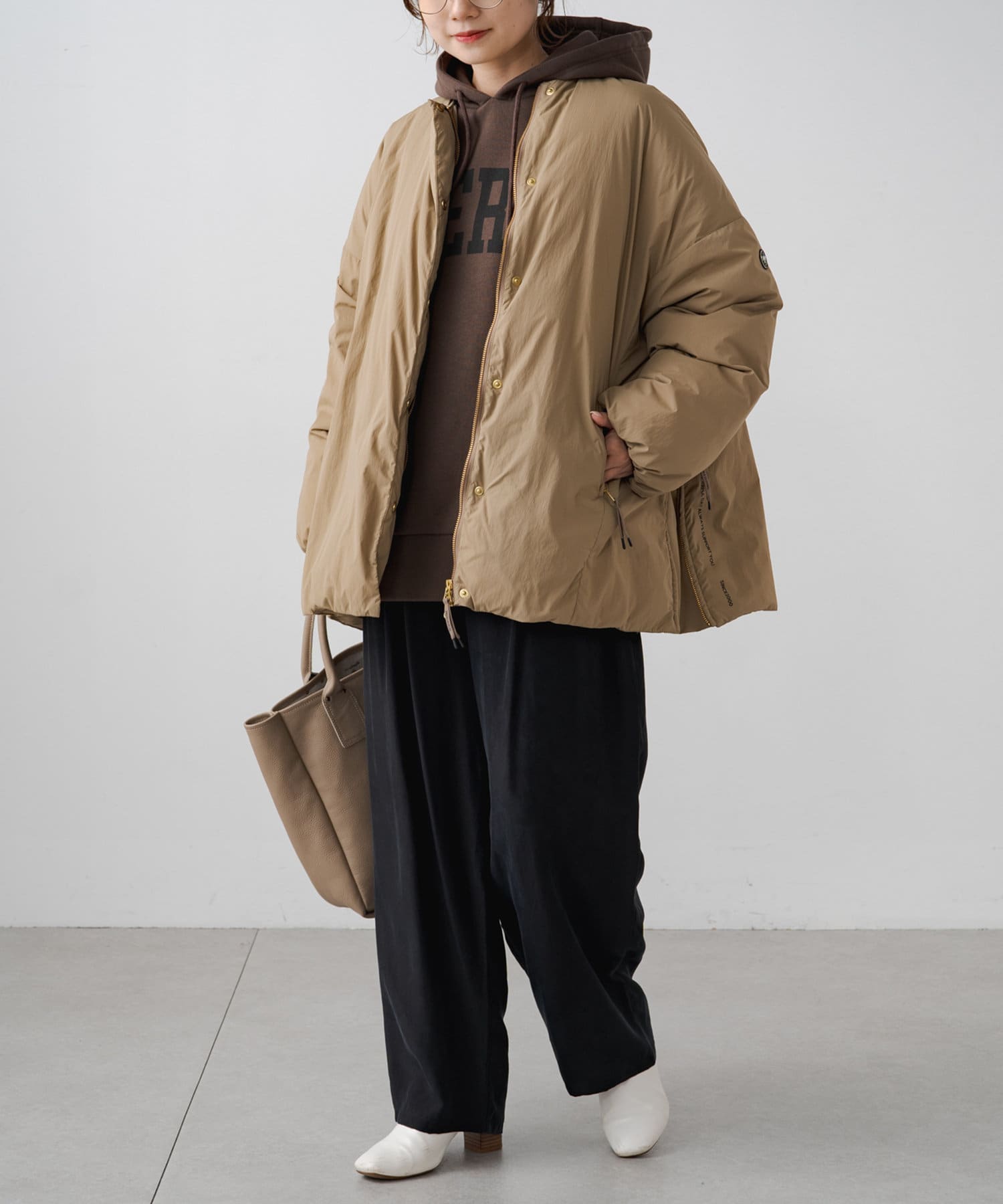 フレンチダックダウンサイドジップジャケット | PUAL CE CIN