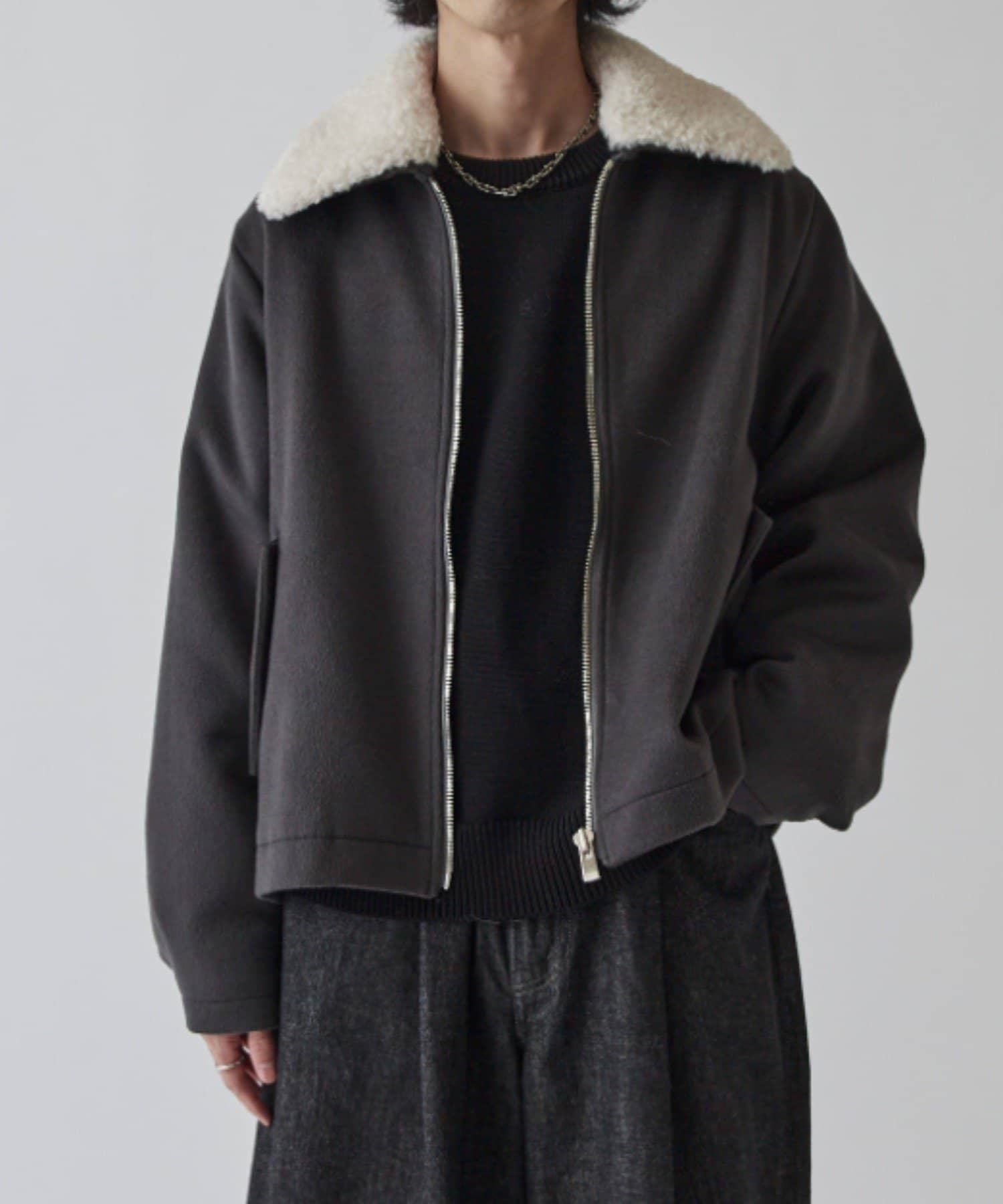 ビーバーメルトン襟ボアブルゾン | Lui's(ルイス)メンズ | PAL CLOSET