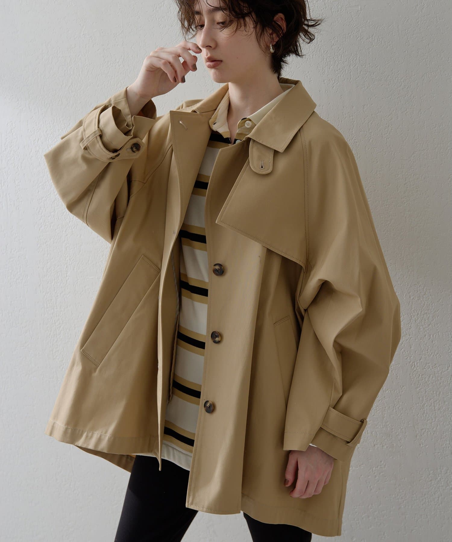 THE PAUSE】ショートバルマカンコート | Whim Gazette(ウィム ガゼット