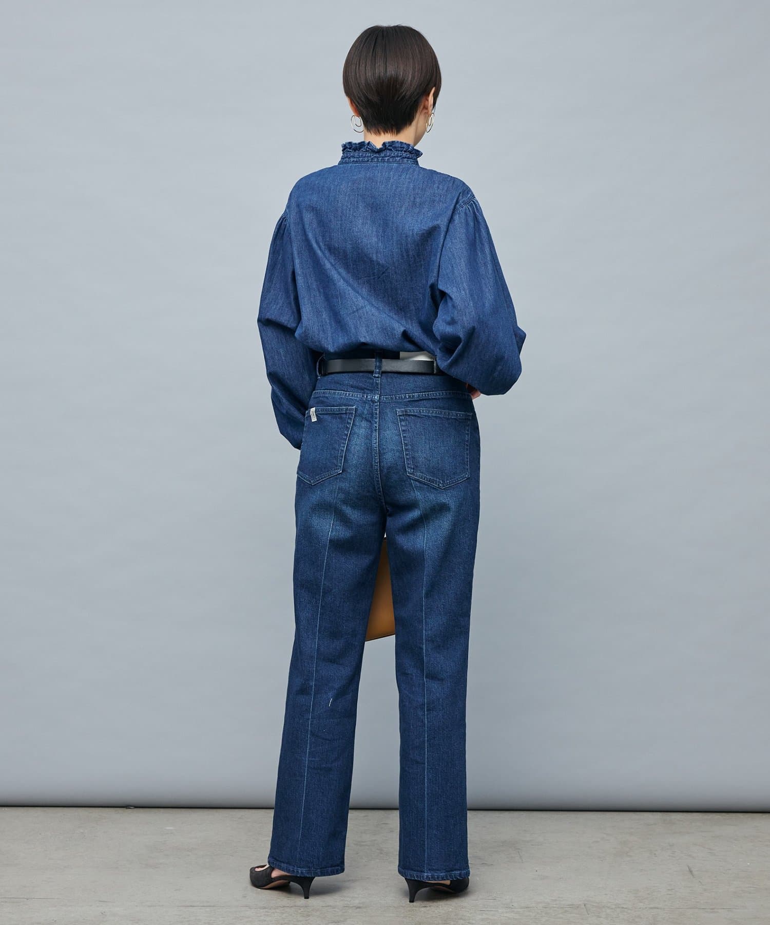 RM denim】フリルデニムブラウス | NOLLEY'S(ノーリーズ)レディース