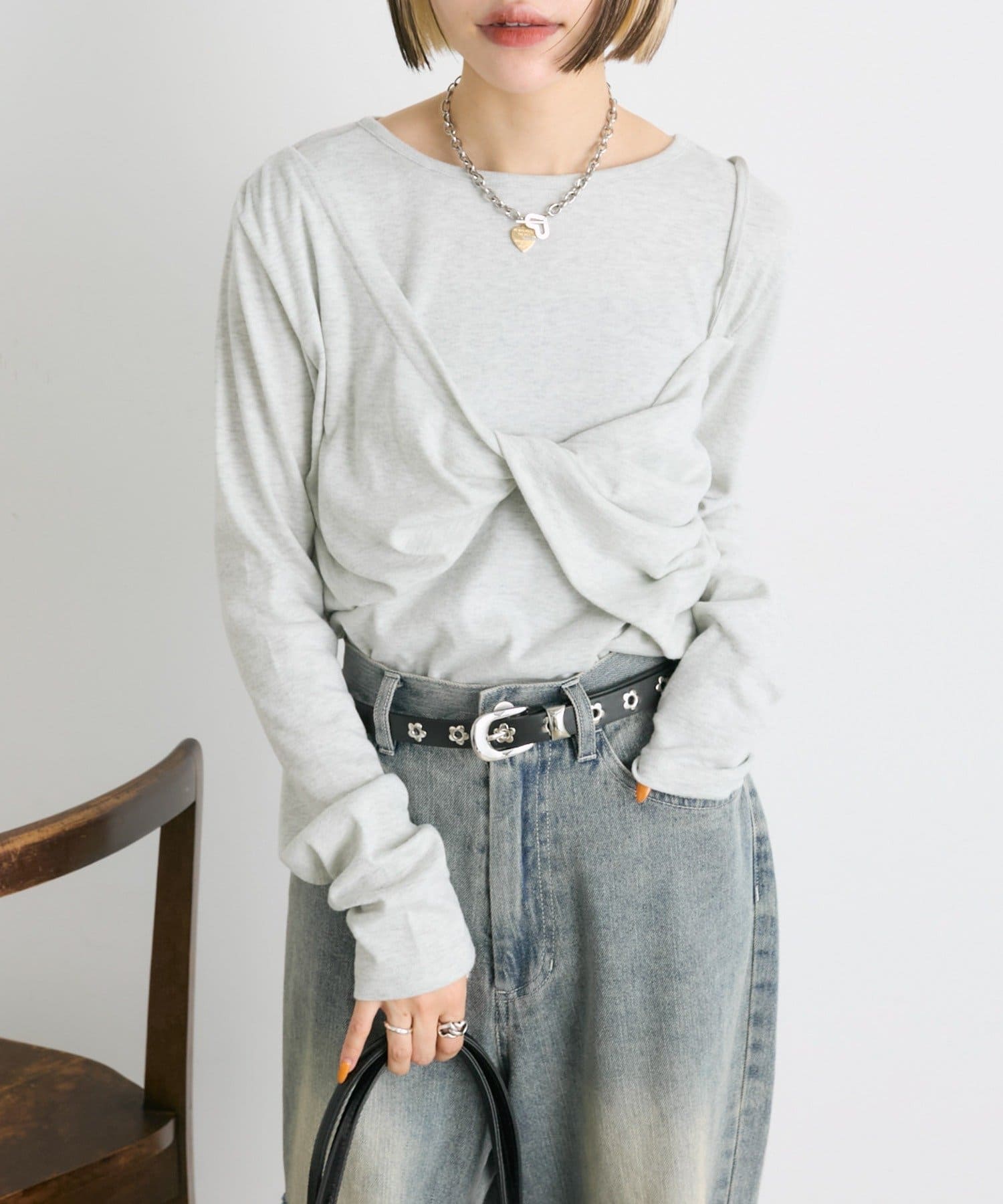 25AW】ツイストプルオーバー | w closet(ダブルクローゼット