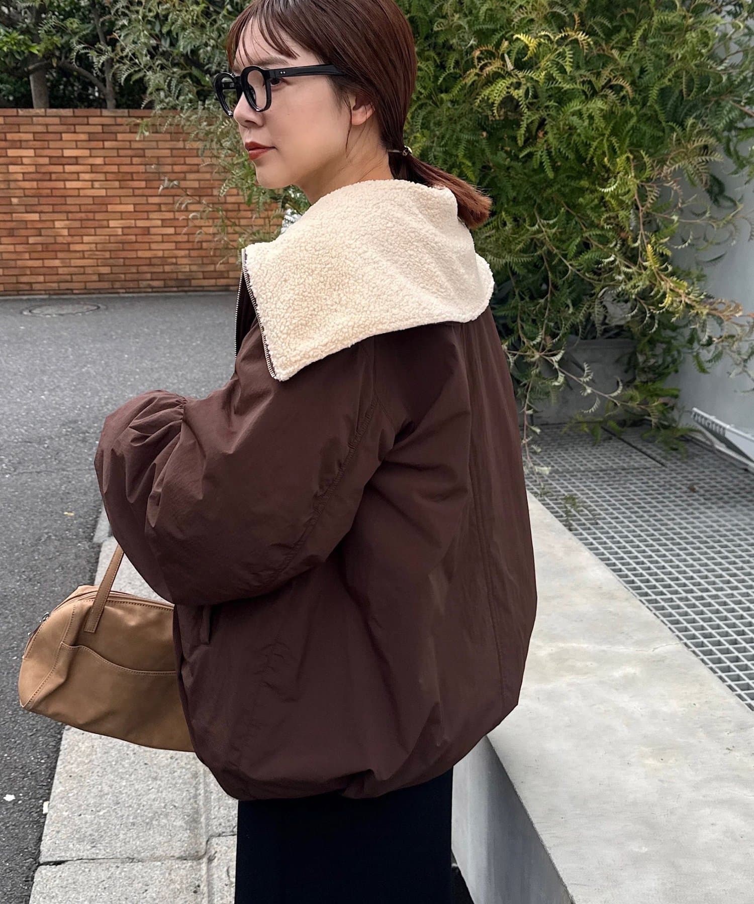 小顔見え/リバーシブル】ビッグカラーアウター≪インフルエンサー企画