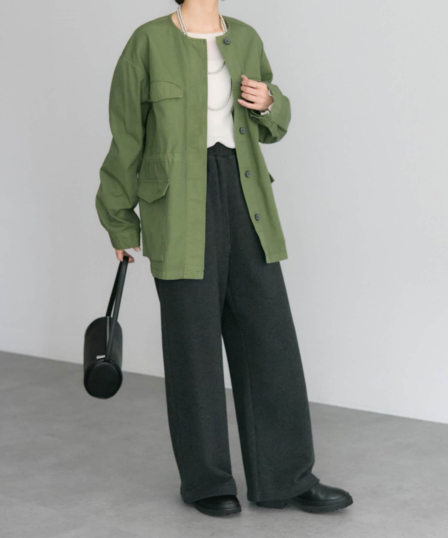 リバイバル】ノーカラーミリタリージャケット | PUAL CE CIN