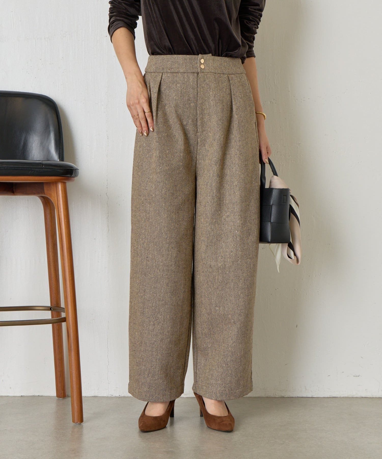 ネップツイードカーブパンツ | Jena espace merveilleux(ジェナ
