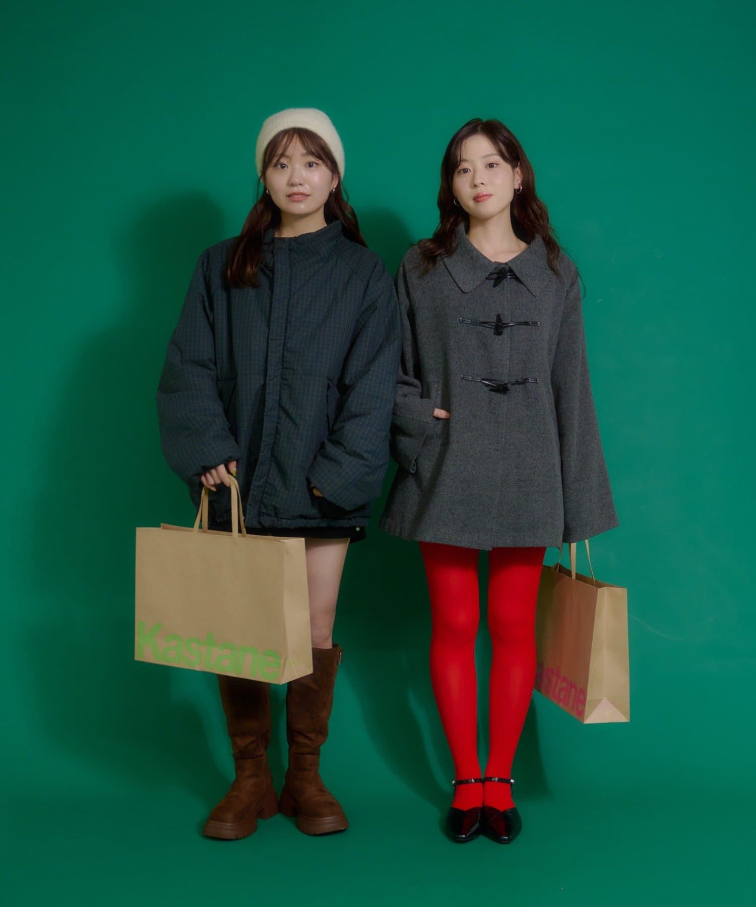 S.Mサイズ展開/ユニセックス】チェック中綿リバーシブルアウター