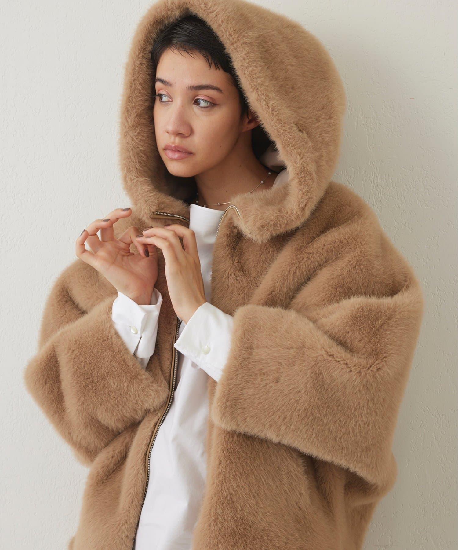 THE PAUSE】フェイクファードルマンコート | Whim Gazette(ウィム