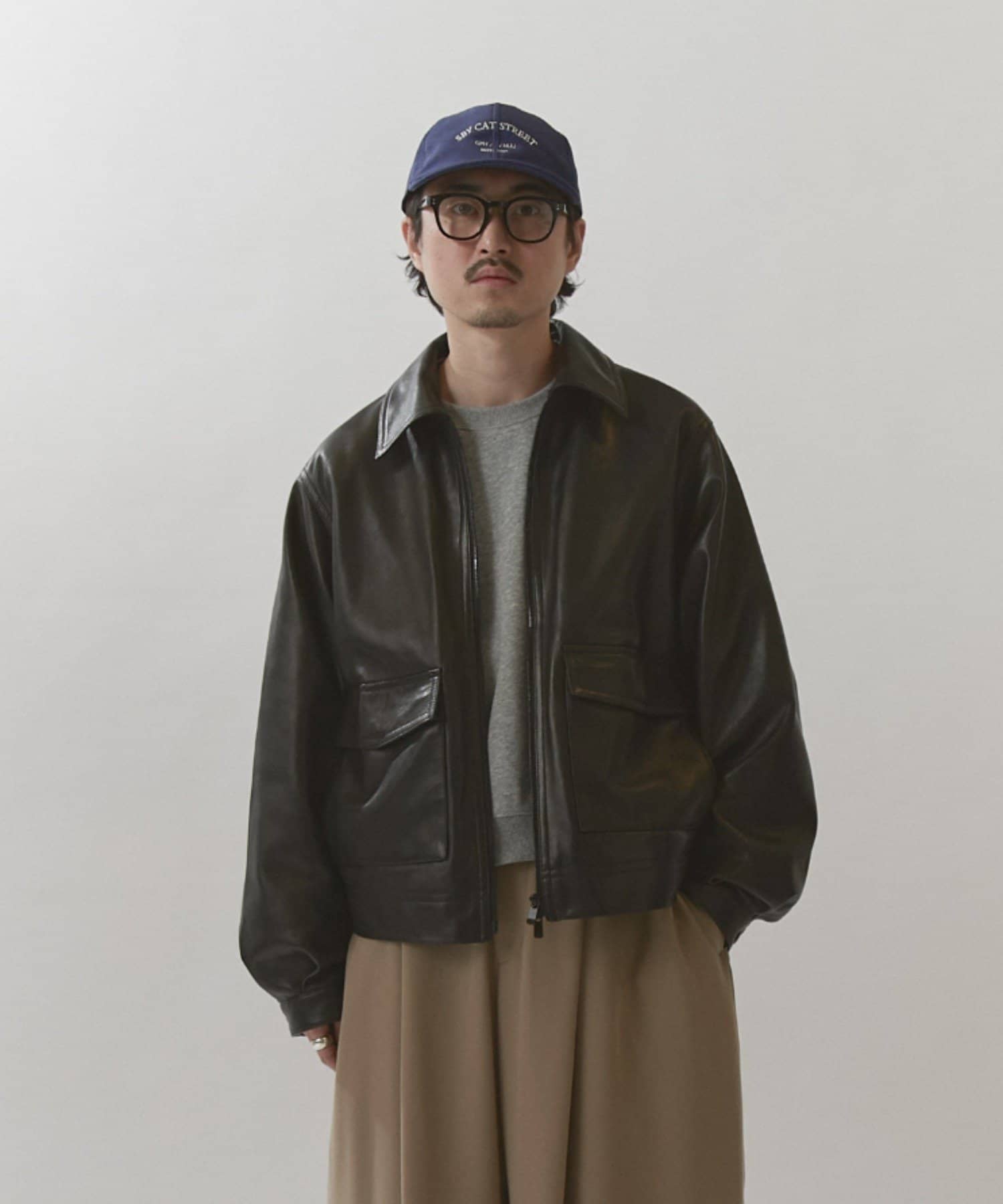 NATURAL TAN SHEEP LEATHER /本革レザーブルゾン | Lui's(ルイス